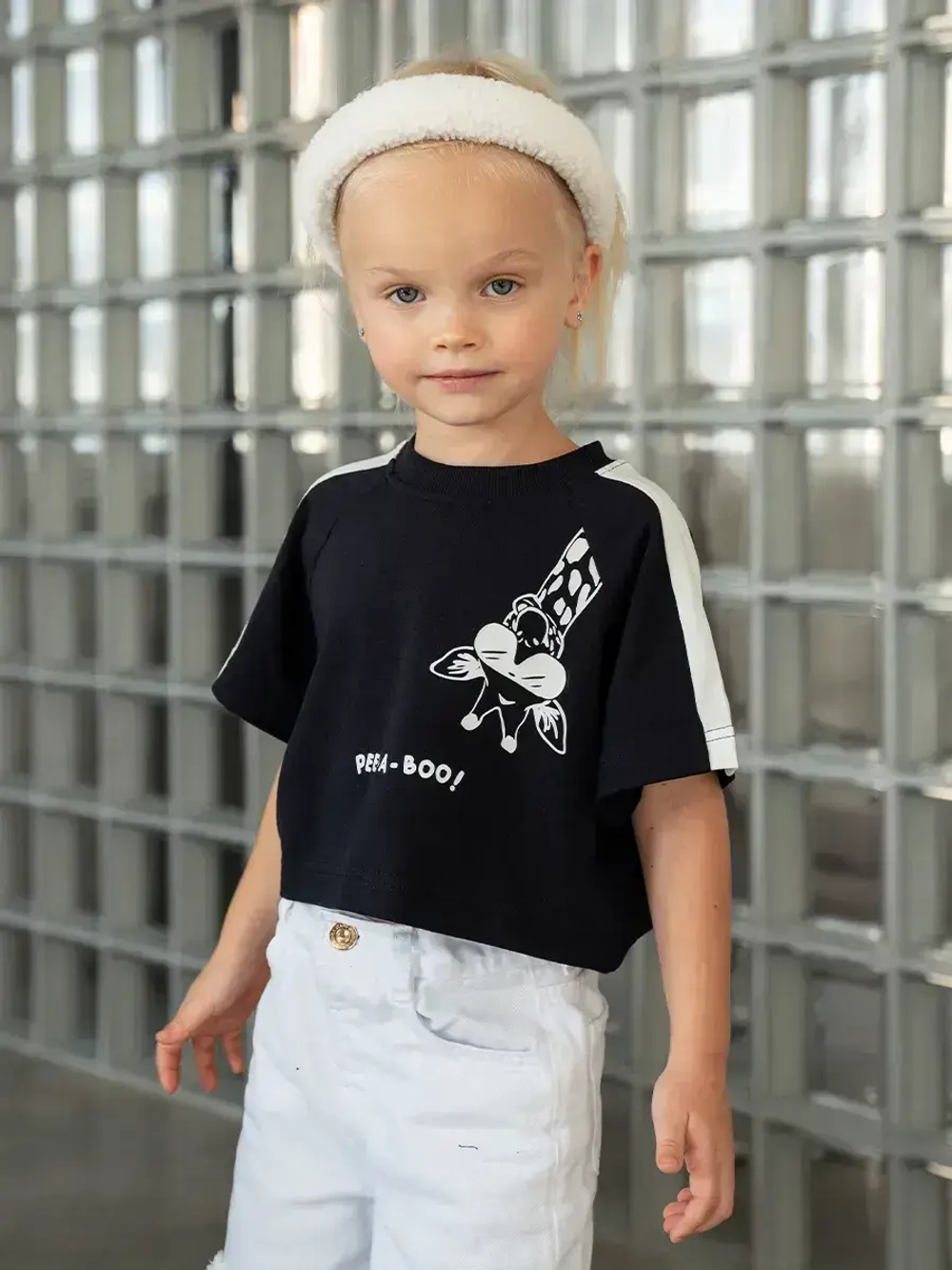 Футболка детская черная