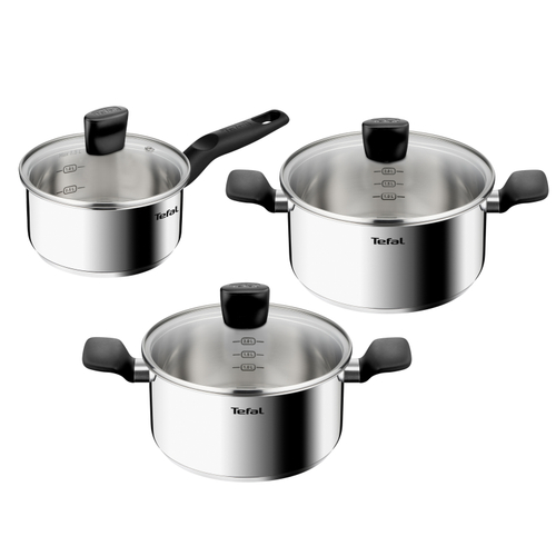 Набор посуды Tefal PRIMARY 6 предметов 16/20/24 см E3086S74