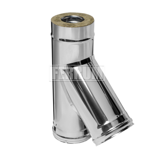 Сэндвич-тройник 135° (430/0,5мм + нерж.) Ф300х400