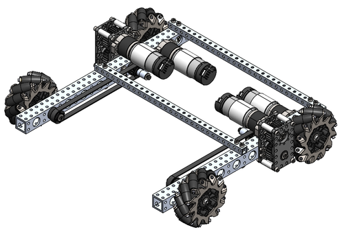 Robits Mecanum Chassis
4 in. BB Mecanum
13.7:1 NeveRest Hex