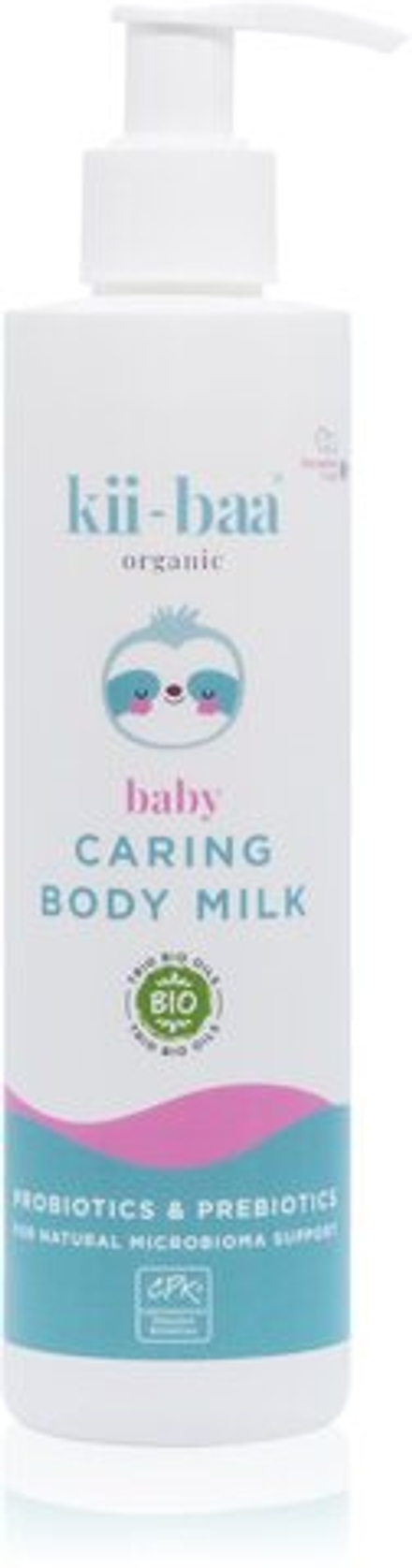 kii-baa  organic Baby Caring Body Milk - ухаживающее молочко для тела с про- и пребиотиками /  dla dzieci od urodzenia 250  ml  / GTIN 8593085000994