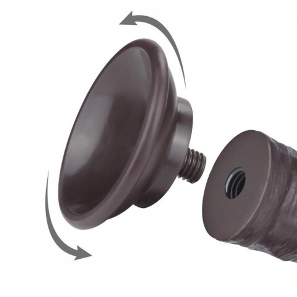 Реалистичный фаллоимитатор Lovetoy Sliding Skin (20×3,8 см) с двойной плотностью черный