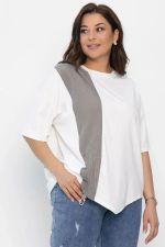 Блуза Малина (белая) Б13938-1М LT Collection