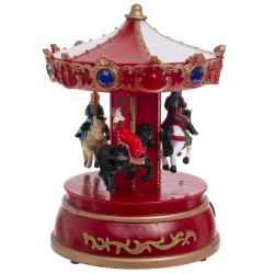 GAEM Фигурка декоративная "Рождество" (4 мелодии, подсвет, движ, 3xAA н/п, +USB), L13,5 W13,5 H19 см