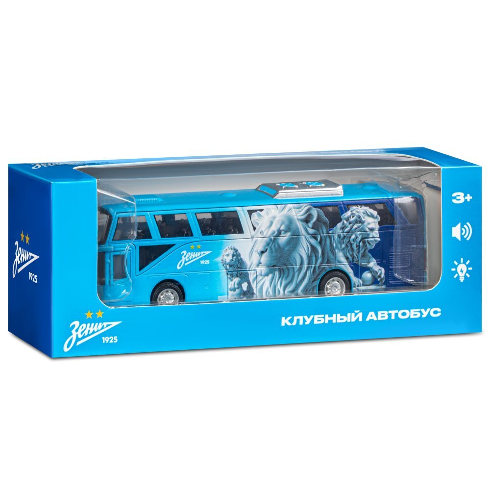 Модель Автобус ФК "Зенит" (металл) 20 см