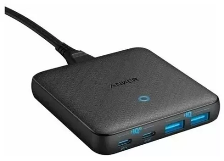 Сетевое зарядное устройство Anker PowerPort + Atom III 65W Slim Чёрный