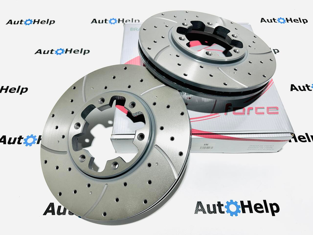 Диск тормозной перфорированный G-BRAKE GFR-02242L передний левый 283mm