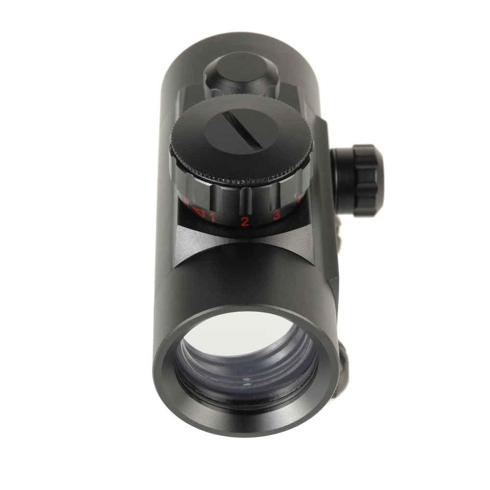 Прицел коллиматорный Veber Пневматика 1x30 RG, вид спереди с колесом настройки