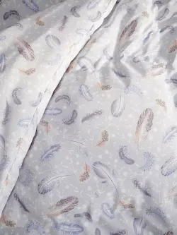 Наволочка 1шт перкаль Сказка "Перышко" 40x60 см на молнии