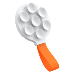 Держатель для телефона JOYROOM JR-ZS393 Magnetic Suction Phone Mount (MagSafe) - White+Orange