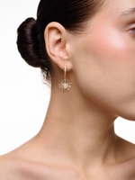 Серьги "Crystal Sun" с перламутром Gold