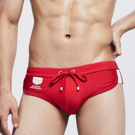 Мужские плавки брифы красные Seobean Red Athletic Brief Boxer