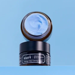 Dear, Klairs Midnight Blue Calming Cream ночной успокаивающий, регенерирующий крем с центеллой и пептидами