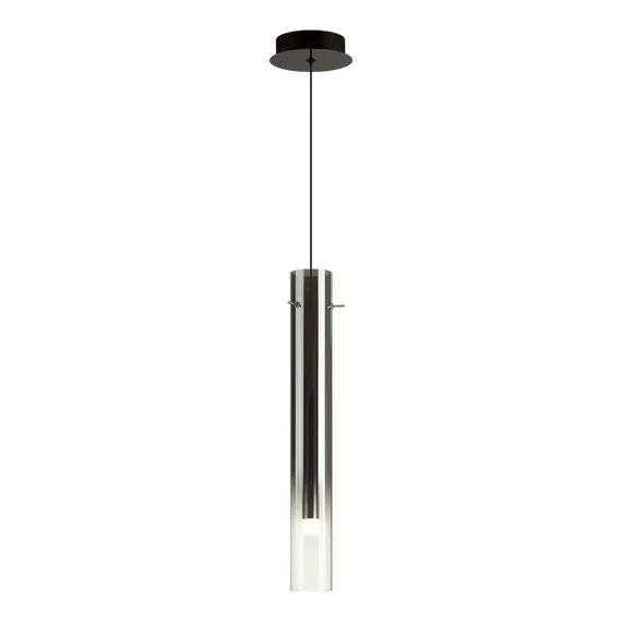 5061/5L PENDANT ODL24 383 черный/темн.хром/металл/стекло Подвес LED 4W 3000K SHINY