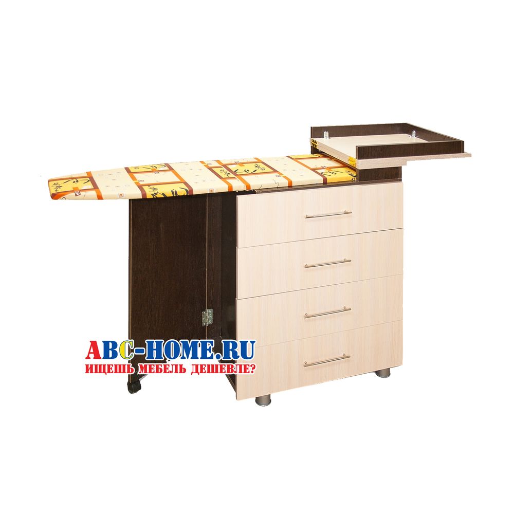 Комод «КД 1.4» с гладильной доской (венге/дуб молочный)