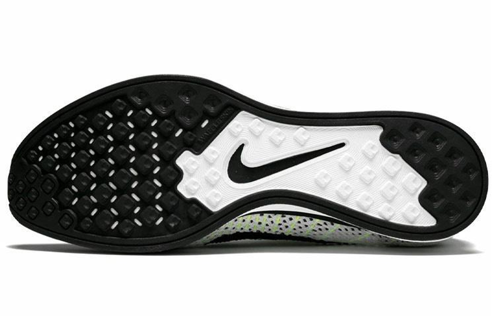 Кроссовки Nike Flyknit Racer Black White Volt