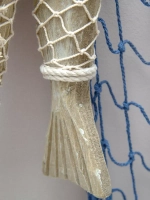 Декор на стену для интерьера "Рыбы в сетях"