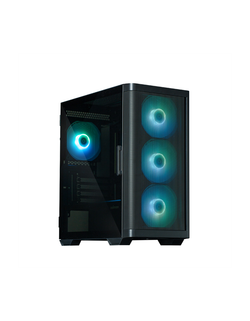Корпус ZALMAN M4, MATX, BLACK, WINDOW, 1xCombo (3.5'' or 2.5''), 1x3.5", 2x2.5", 1xUSB2.0, 2xUSB3.0, FRONT 3x120mm ARGB, REAR 1x120mm ARGB