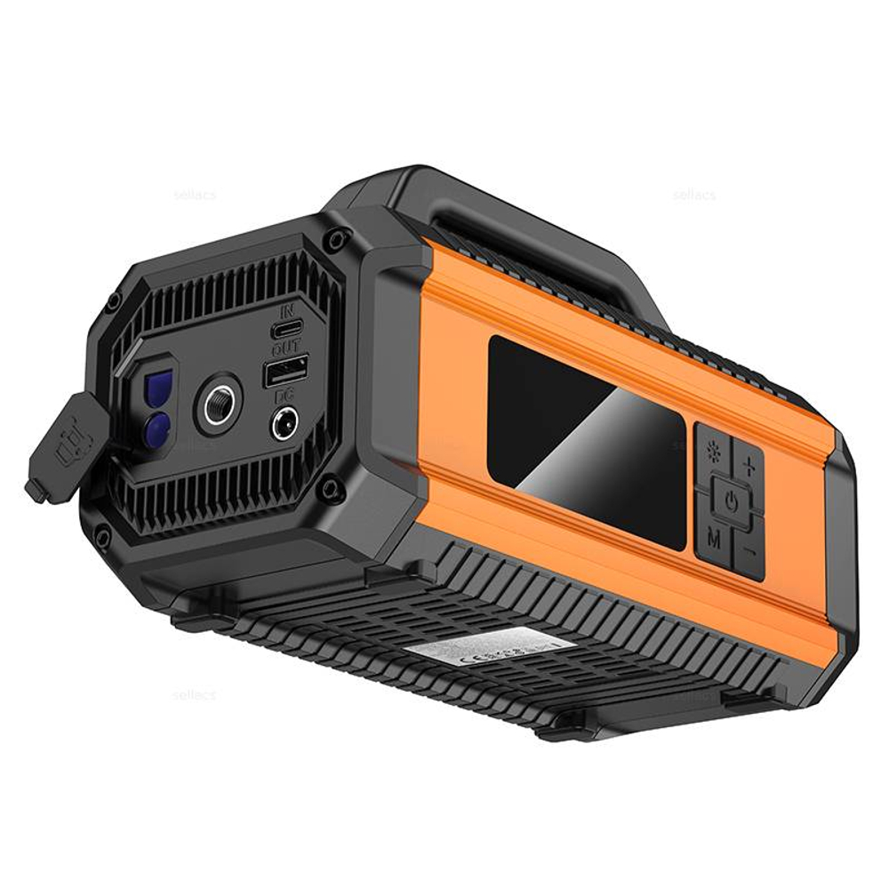 Hoco QS4 Intelligent насос с портативным аккумулятором для запуска авто(10000mAh) (Краснодар склад)