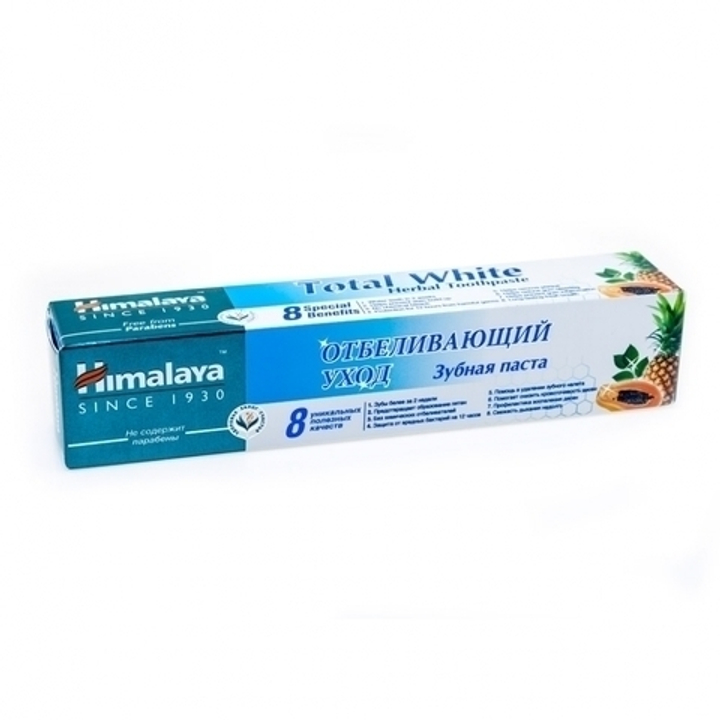 Зубная паста Himalaya Total White Отбеливающий уход, 50 мл