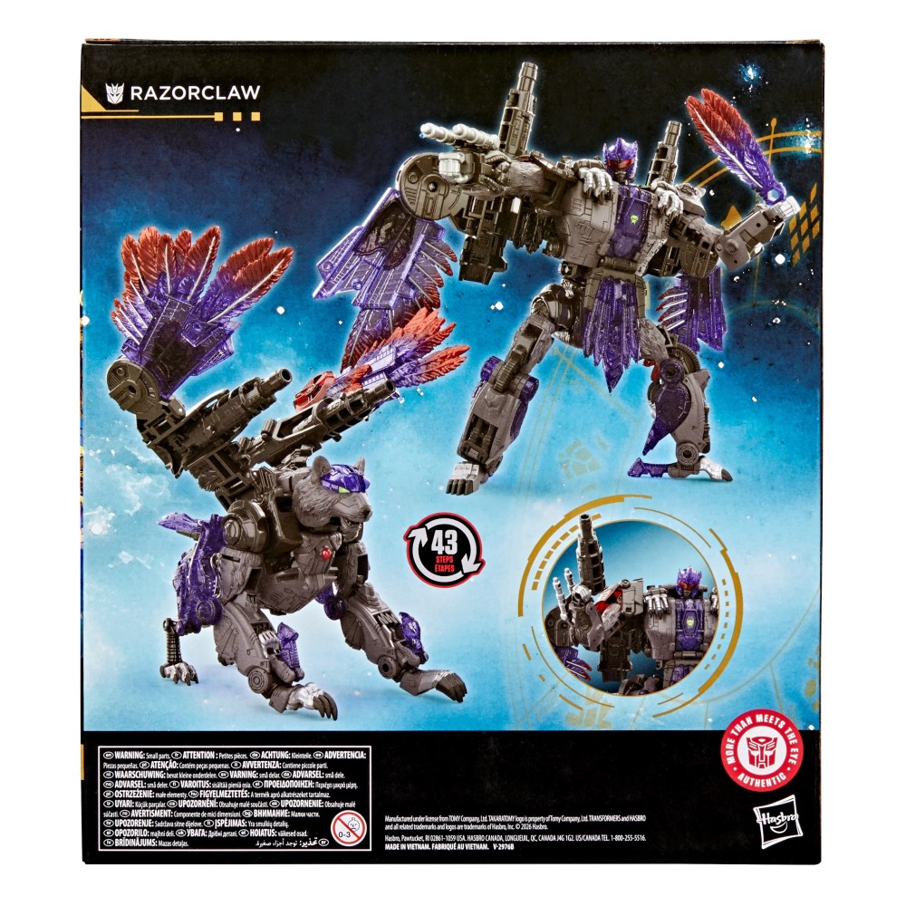 Hasbro TRANSFORMERS Age of the Primes - Фигурка RAZORCLAW 19 см G1907