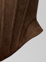 Корсет Agdali Brand замшевый однотонный с двойными лямками