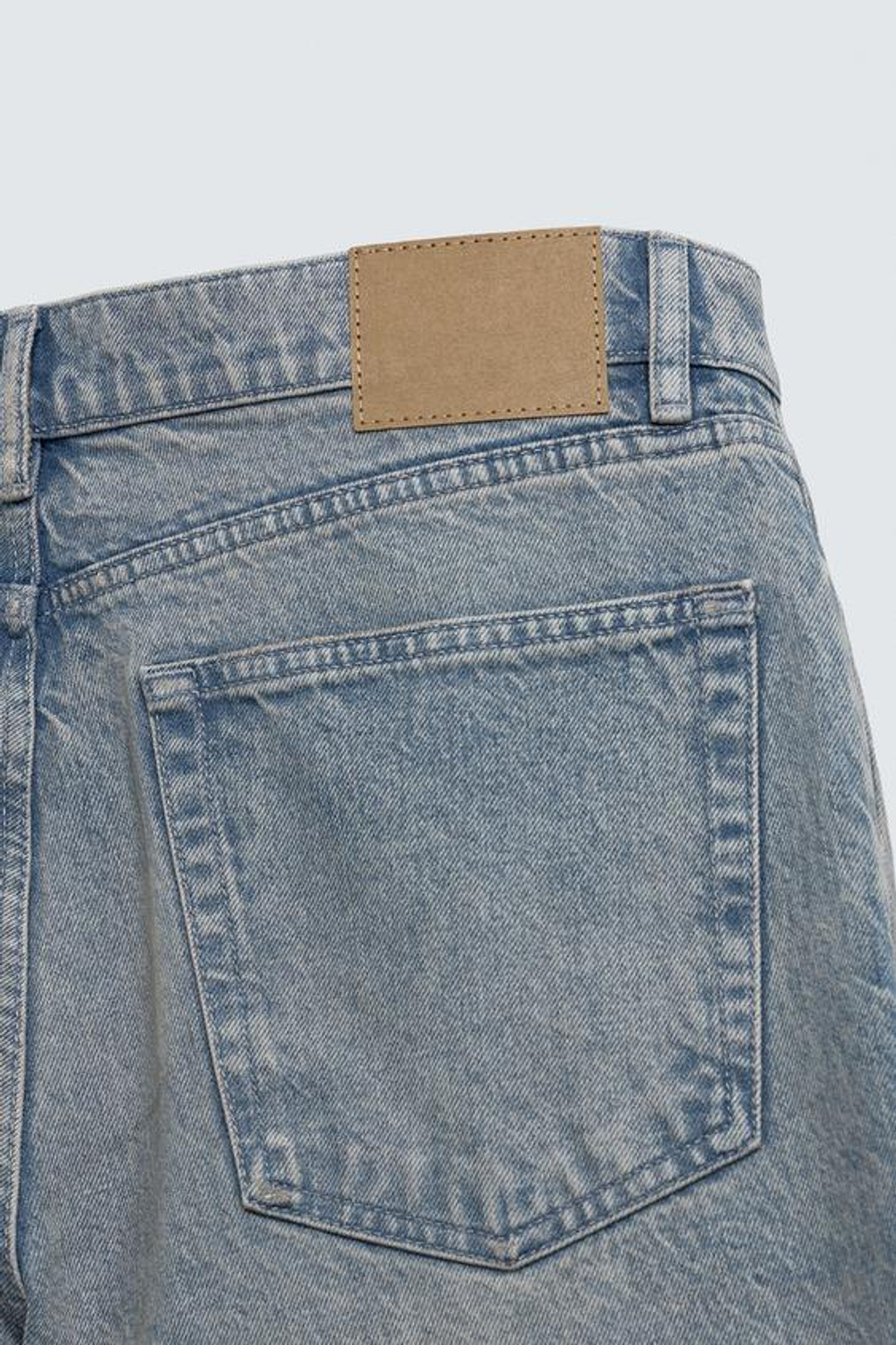 ZARA ДЖИНСЫ BAGGY FIT, СЕРО-СИНИЙ