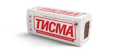 Утеплитель ТИСМА 1300x600x100 6,24 м2 минеральная вата