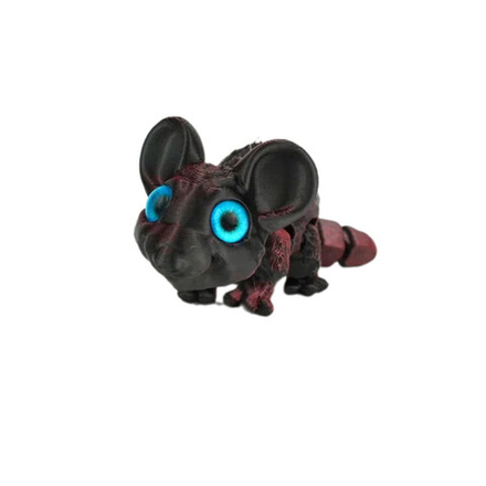 Игрушка 3D "Мышка Дэйзи" 6 см, цвет ассорти