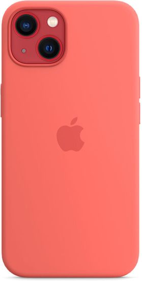 Чехол Apple Silicone Case with MagSafe for iPhone 13 mini, «розовый помело»