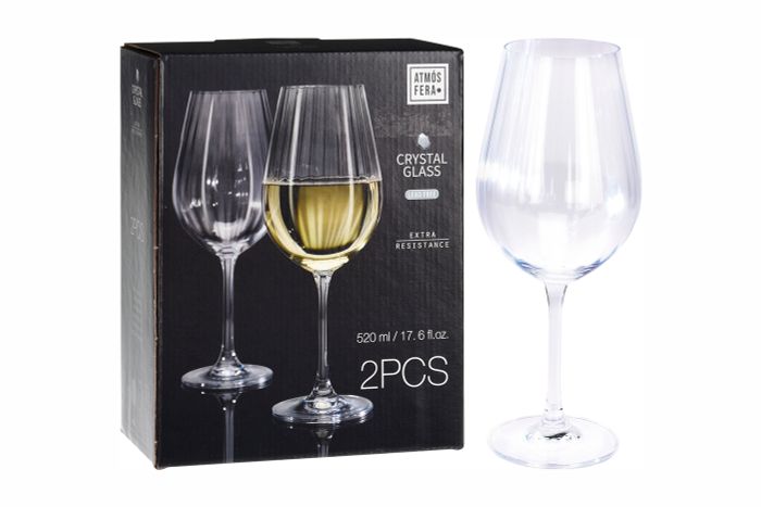 Набор из 2х бокалов для белого вина Garda Decor SR4000080