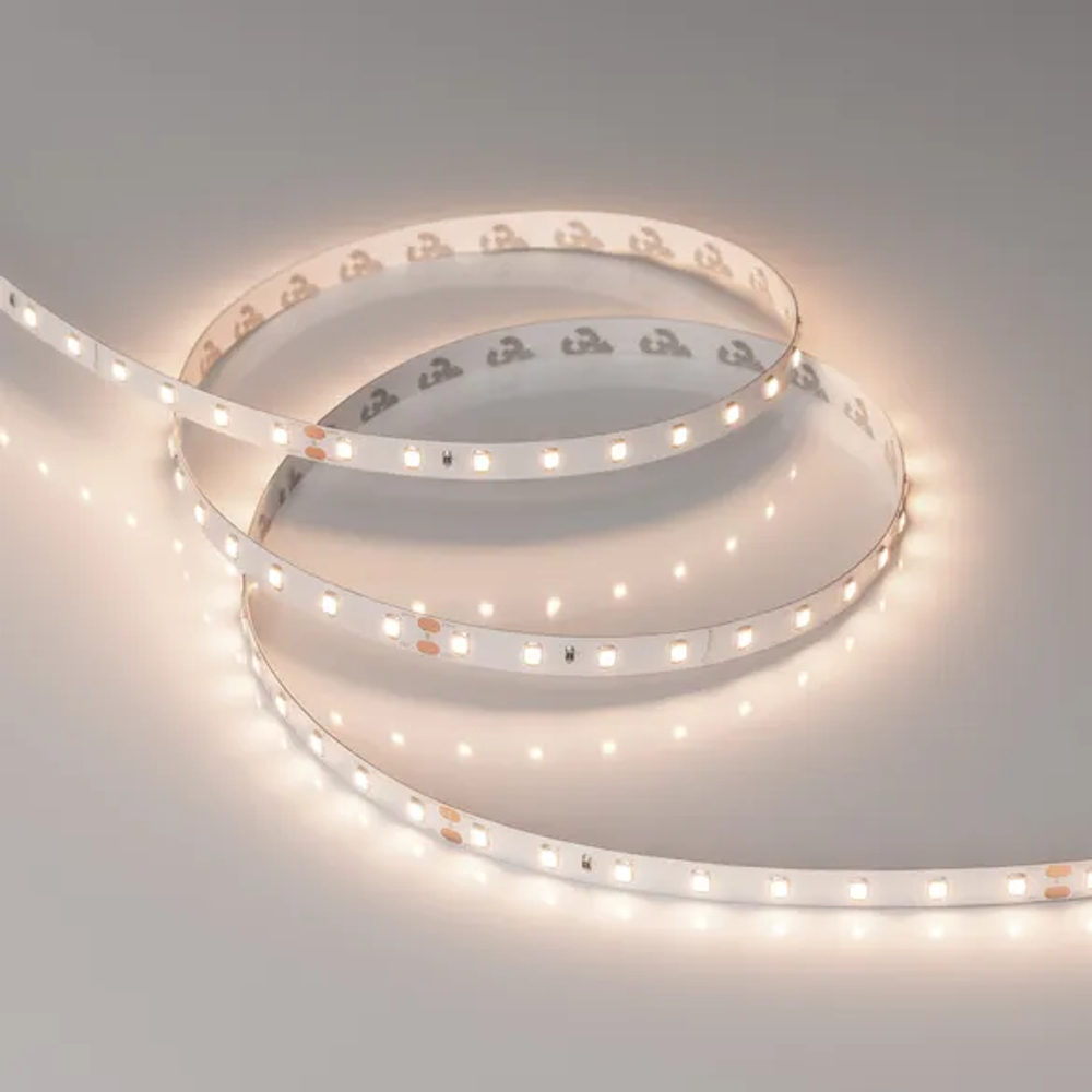 Светодиодная лента RT-A80-8mm 24V Warm3500 (6 W/m, IP20, 2835, 5m) (Arlight, Открытый) 028525(2)