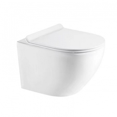 Унитаз подвесной Azario Gloria 490х370х370 безободковый с быстросъемным сиденьем микролифт (AZ-2003 SP)