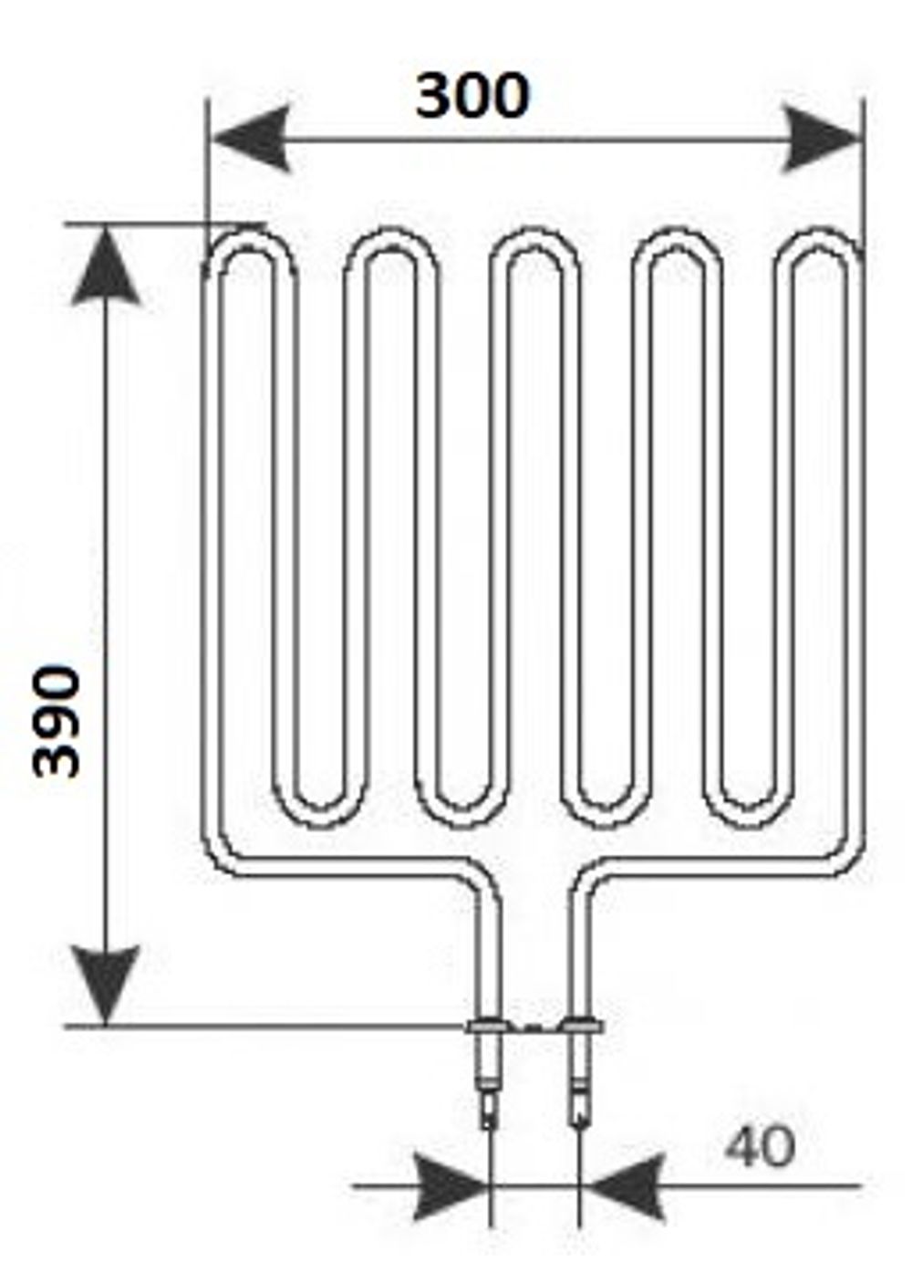 ТЭН Harvia - тэн харвия 3000W ZSK-720 (ZSK720) 230V - нагревательный элемент для печи сауны