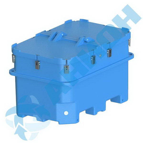 Изотермический контейнер 1200 л со сливом bcs56х4 Анион 1200 л. горизонтальный (1750x1150x1130см;синий) - арт.559500