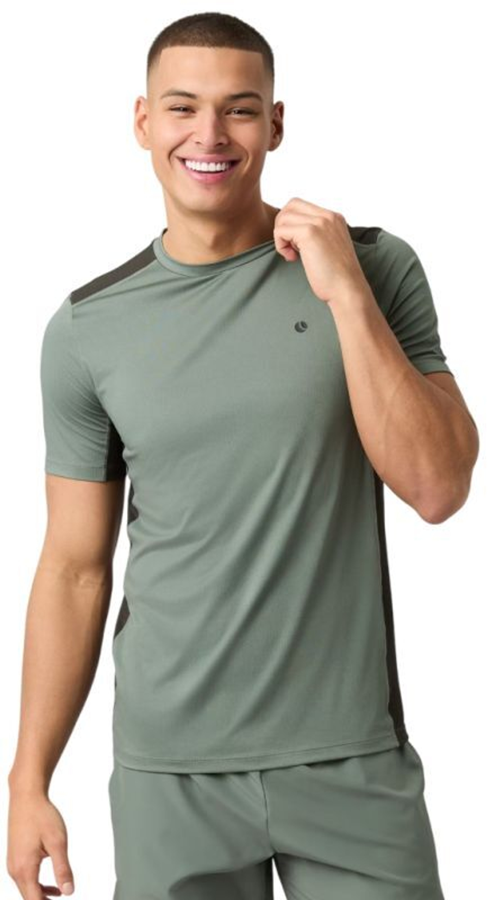 Мужская теннисная футболка Björn Borg Ace Mesh Panel - зеленый