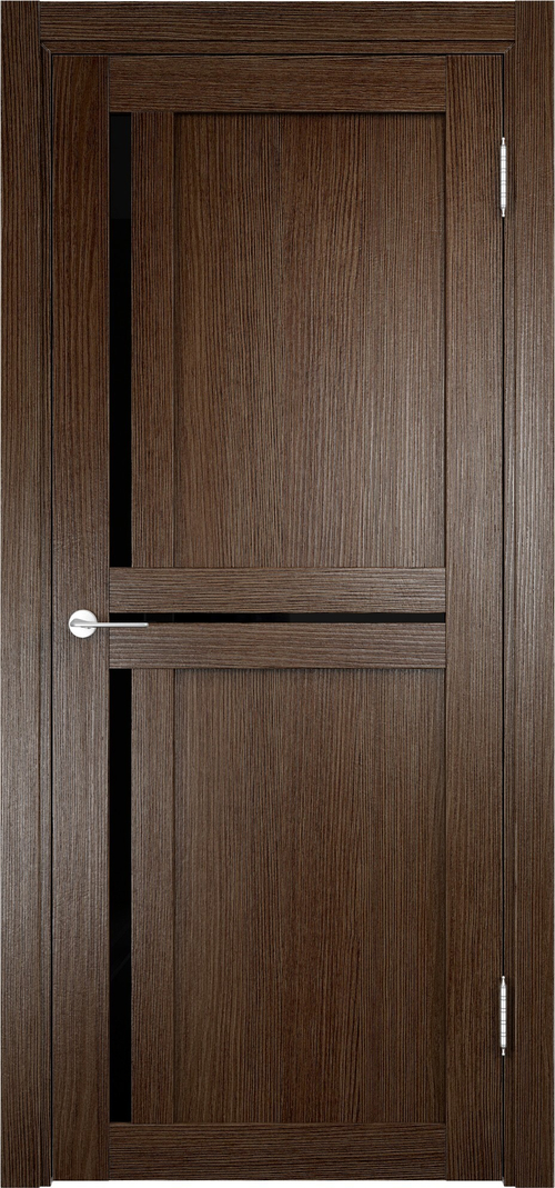 Межкомнатная дверь Берлин 02 ДО / Цвет Дуб табак / Стекло "Лакобель" / Двери Верда