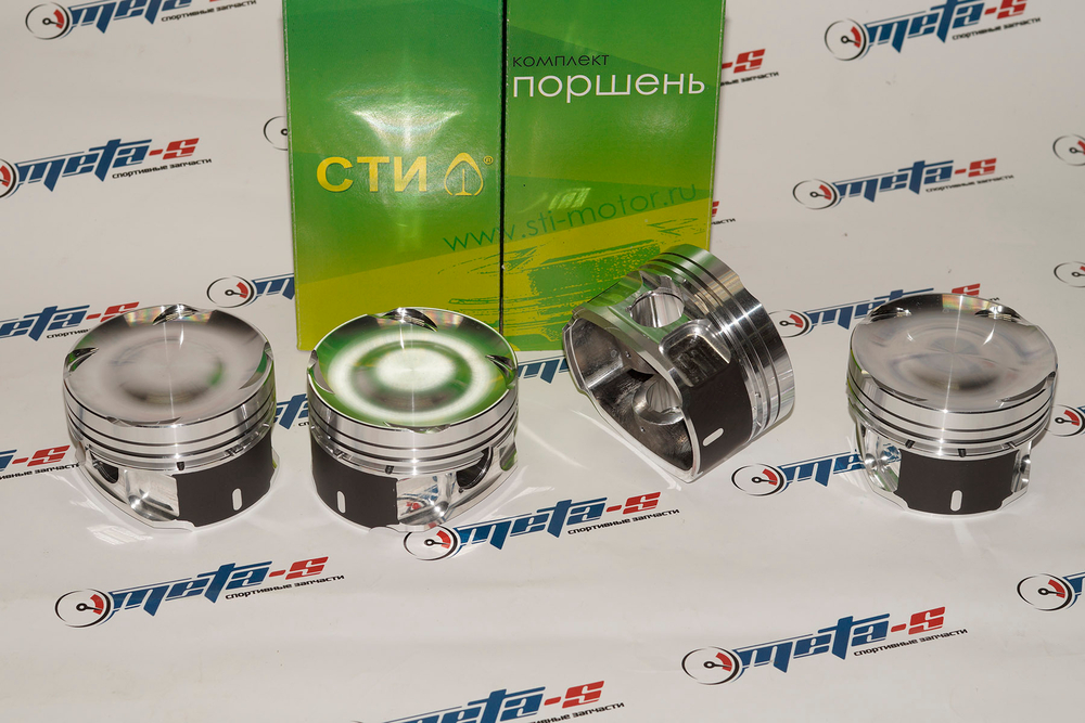 Поршни СТИ 320.23.1 (NISSAN, SR20DET, 86.5 палец 22/64 под кольца 1,5/1,5/3,0, Е=8,5)