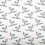 Бумага упаковочная "Funny Notes", 70x100 см, 10 дизайнов ассорти, ЗОЛОТАЯ СКАЗКА, 591919, 1шт