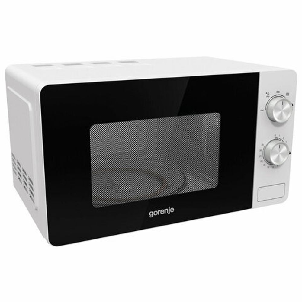 Микроволновая печь GORENJE MO20E1W, объем 20 л, мощность 800 Вт, механическое управление, белая