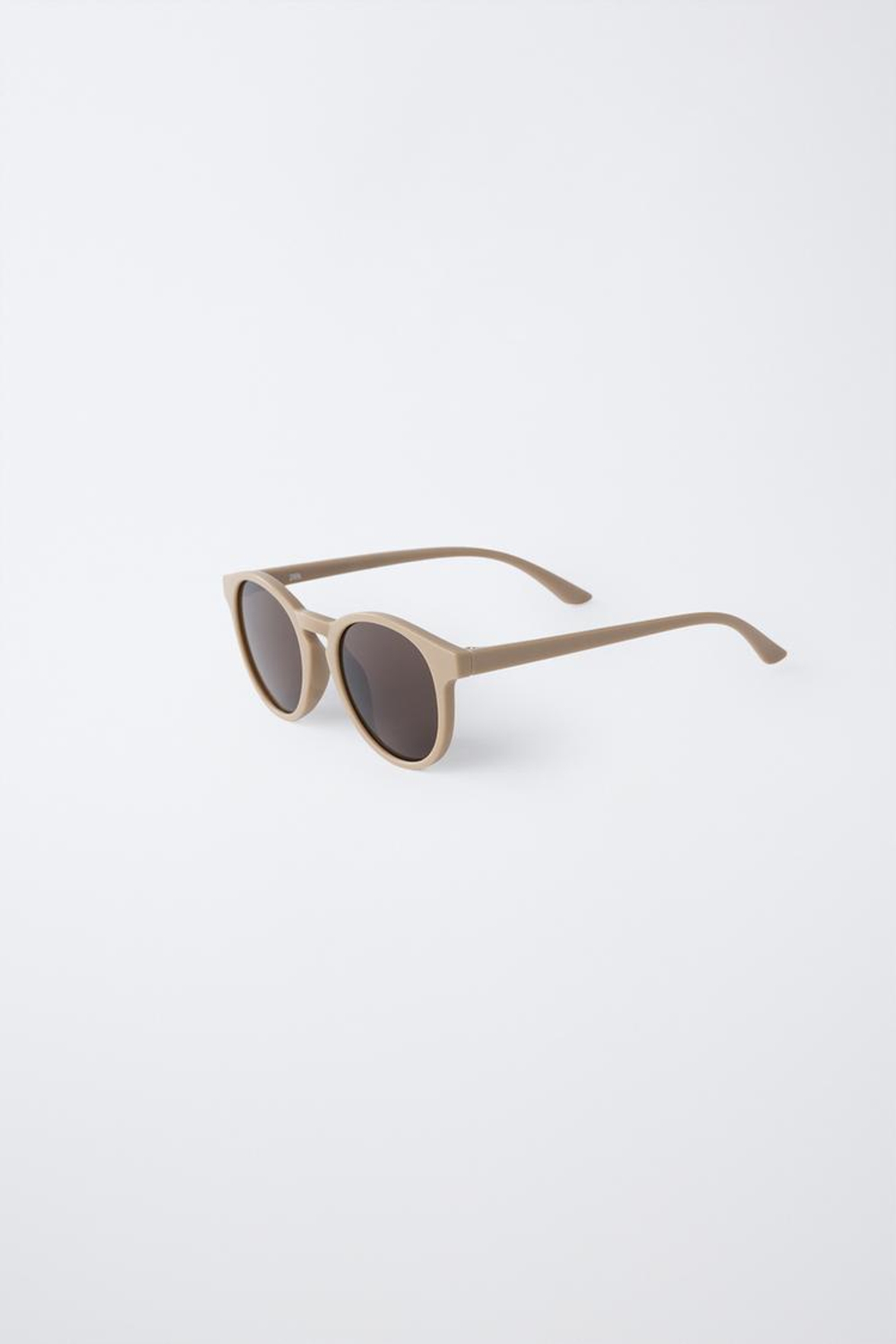 ZARA СОЛНЦЕЗАЩИТНЫЕ ОЧКИ В ТОНКОЙ ПЛАСТИКОВОЙ ОПРАВЕ, БЕЖЕВЫЙ