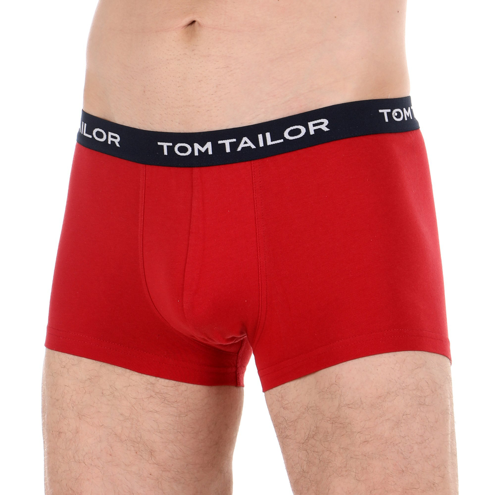 Мужские трусы боксеры набор 3в1 (красные, темно-серые, синие) Tom Tailor 70162/6061 430