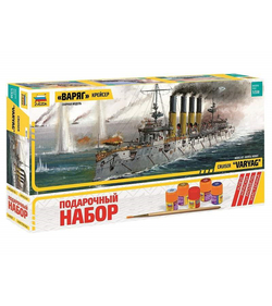 Сборная модель ZVEZDA Крейсер "Варяг", подарочный набор, 1/350