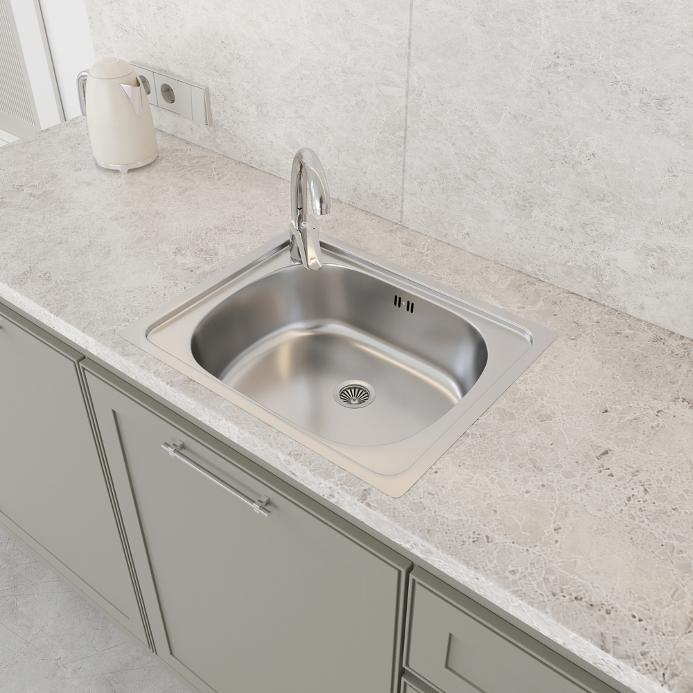 Мойка кухонная Domaci Равенна Ssik 500*400 (5) с переливом