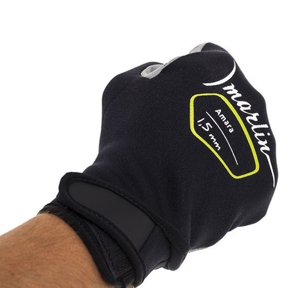 Перчатки Marlin Amara 1,5 мм Черные