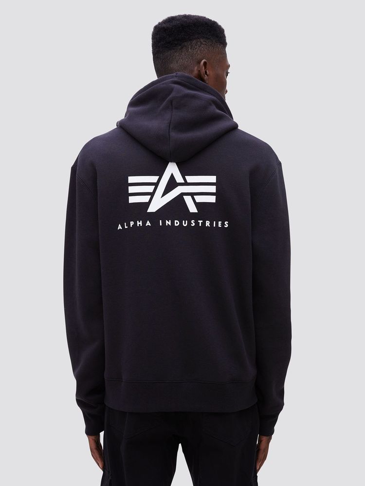 Толстовка Alpha Industries Small Logo Hoodie Черная