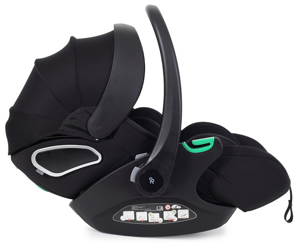 Детская коляска Rant Garda 3 в 1 с автокреслом Evomax Black Black