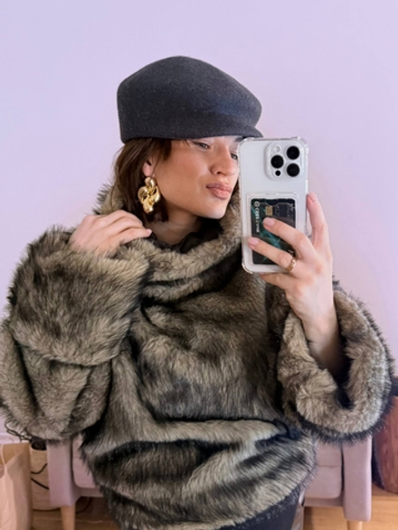 Кепи с клиньями фетр графит