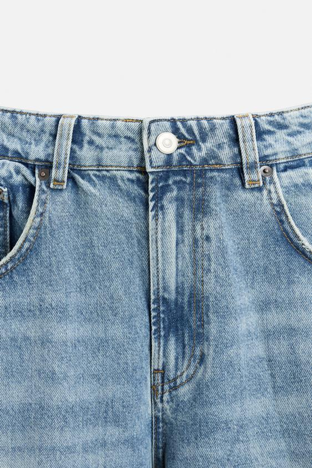 ZARA ДЖИНСЫ BAGGY FIT, ВЫЦВЕТШИЙ СИНИЙ