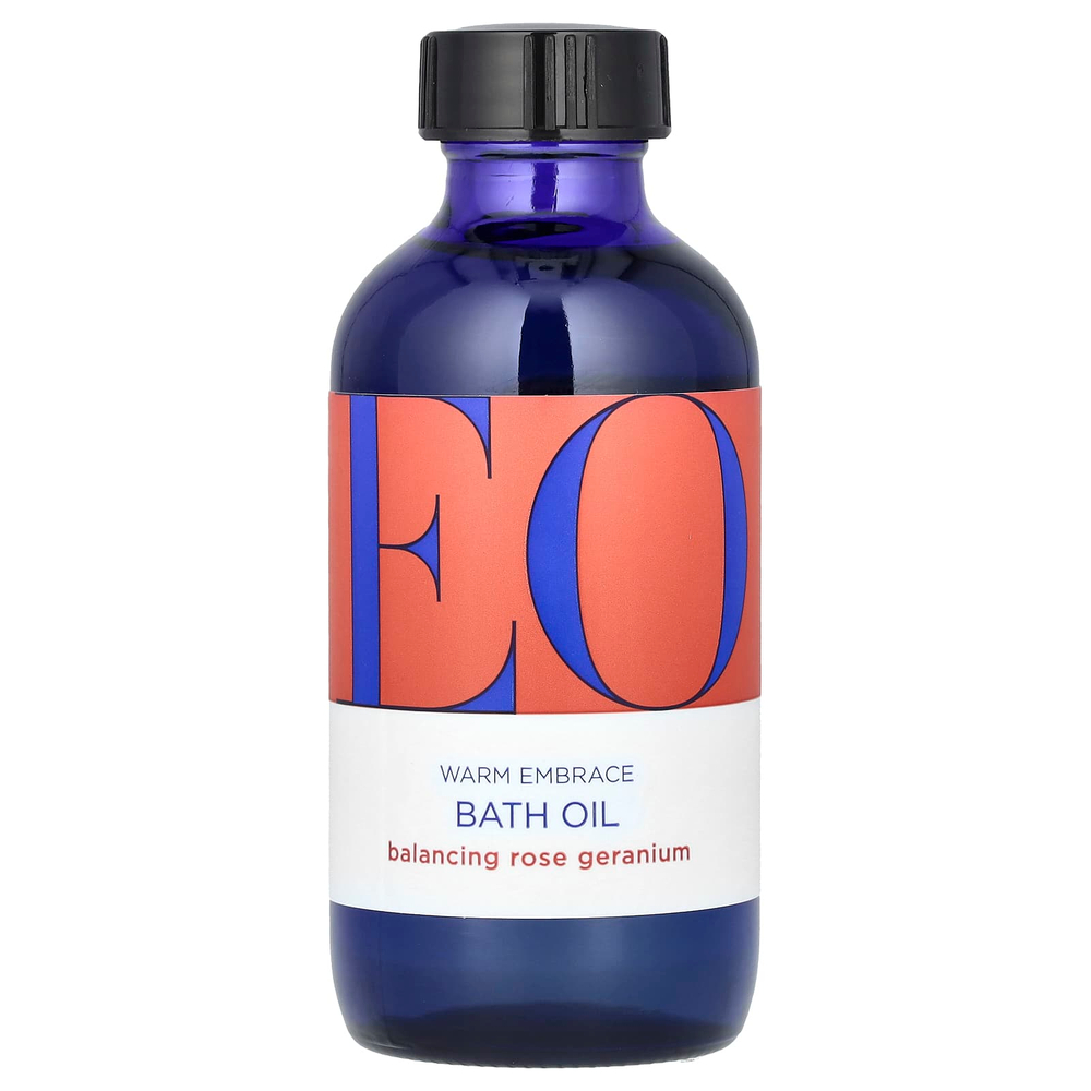 EO Products, Масло для ванн Warm Embrace, балансирующая роза и герани, 118 мл (4 жидк. унц.)